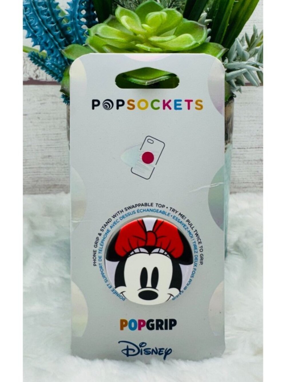 Disney Popsockets PopGrip: Phone Holder & Stand - ENAMEL MINNIE MOUSE - NEW